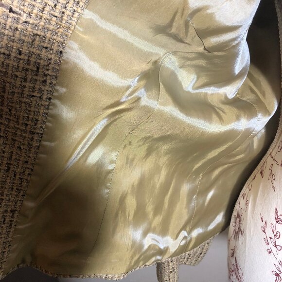 Ann Taylor Wool Blend Tweed Blazer | Size 14 | Classic Tailored Career Jacket - Picture 6 of 11